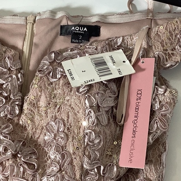 AQUA
Off-the-Shoulder Embellished Lace Gown - Exclusive - Picture 10 of 11